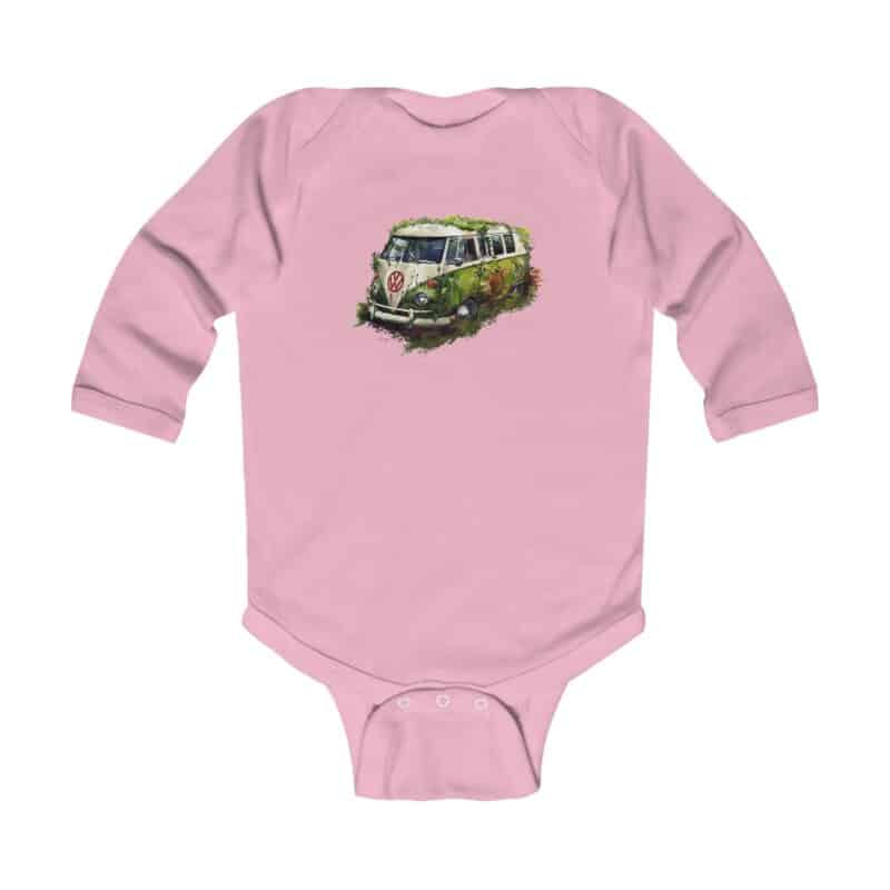 Rescued Vw Camper Baby Long Sleeve Babygrow