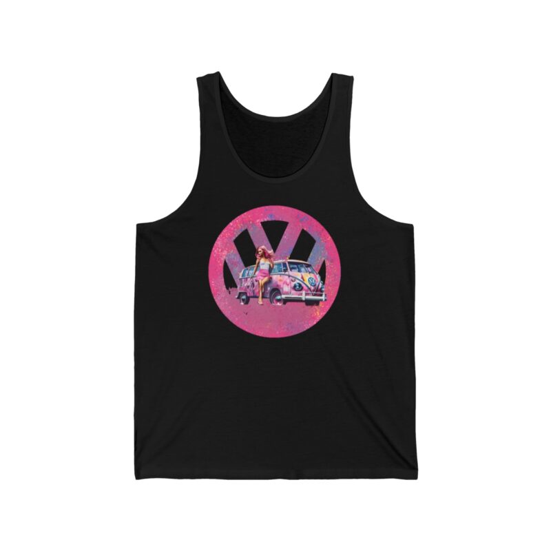 Barbiecore Van Girl Unisex Jersey Tank