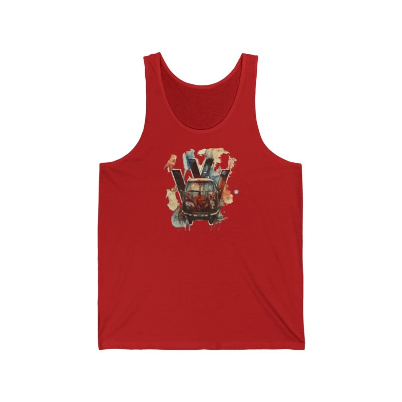 Rusty Vw Camper Unisex Jersey Tank