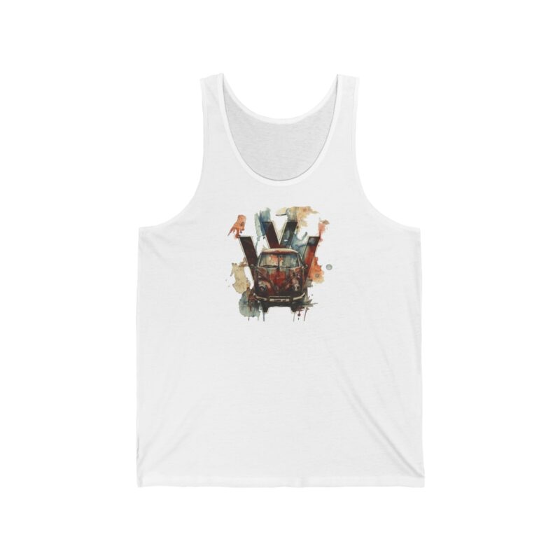 Rusty Vw Camper Unisex Jersey Tank