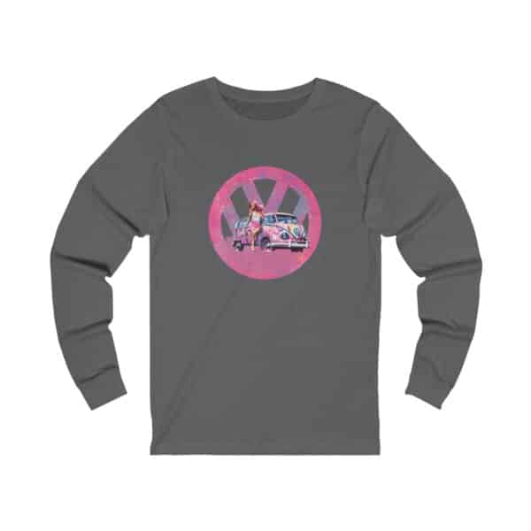 Barbiecore Van Girl Long Sleeve Tee