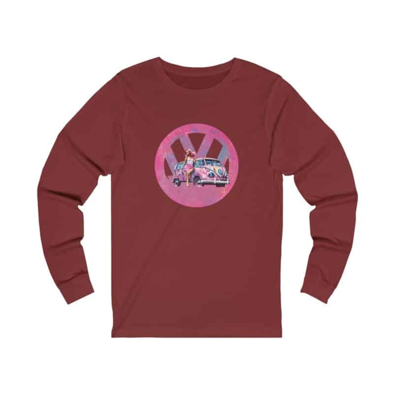 Barbiecore Van Girl Long Sleeve Tee