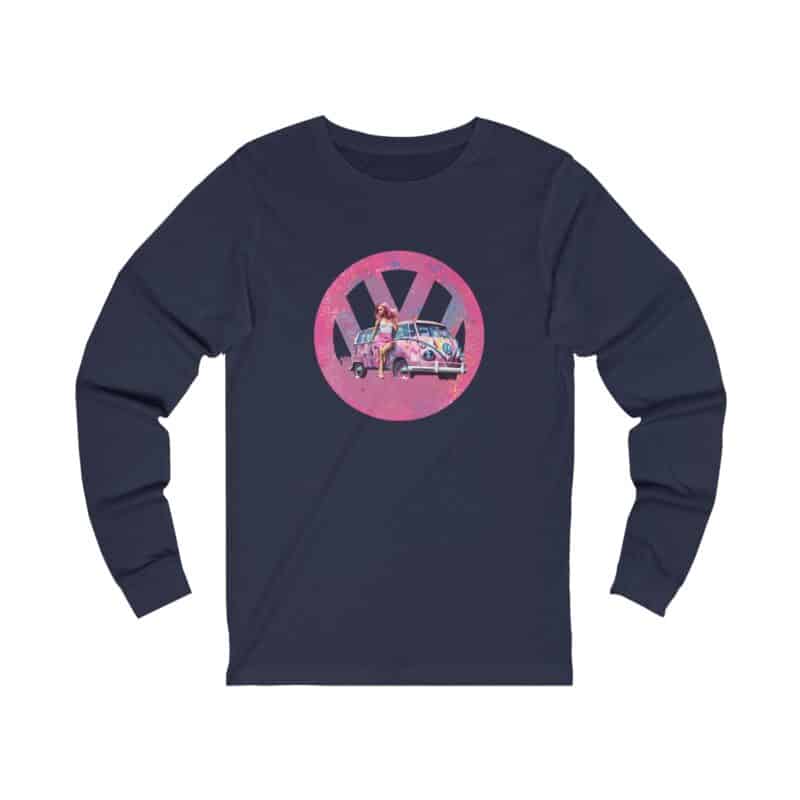 Barbiecore Van Girl Long Sleeve Tee