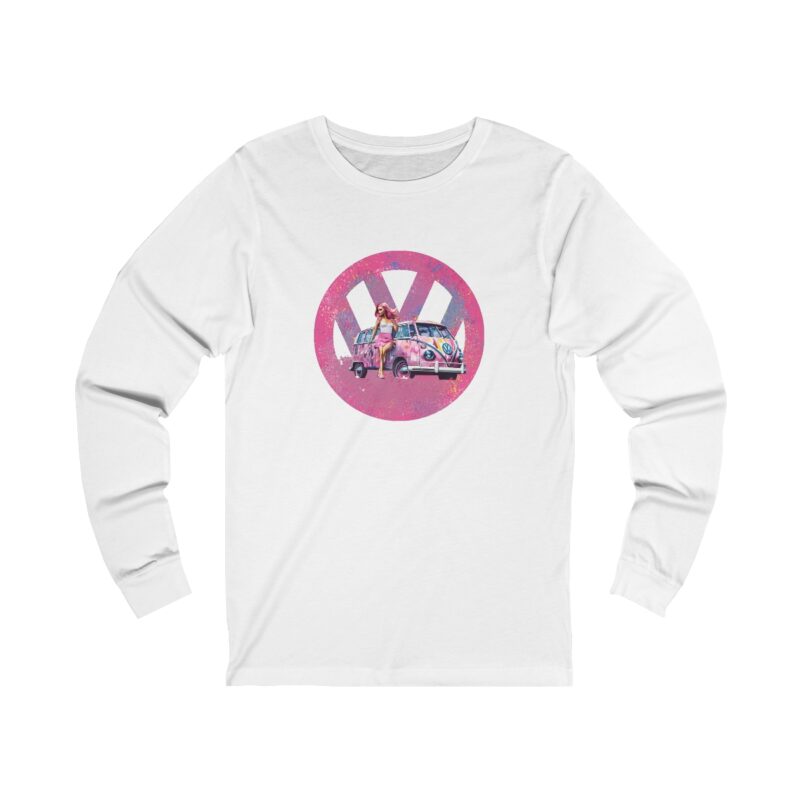 Barbiecore Van Girl Long Sleeve Tee