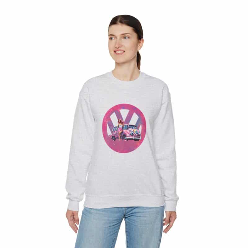 Barbiecore Van Girl Sweatshirt