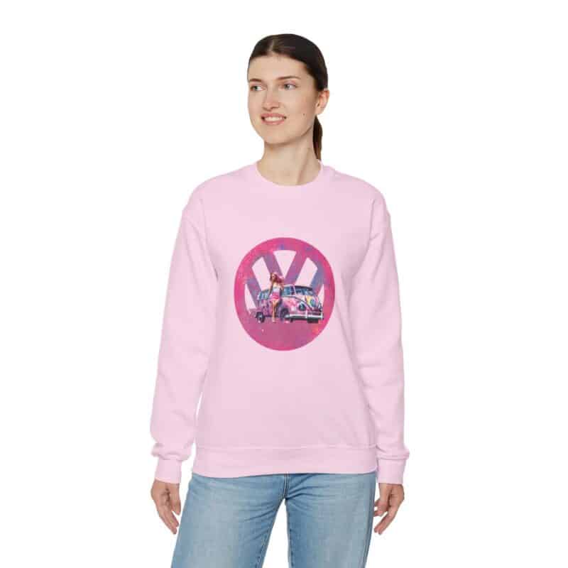 Barbiecore Van Girl Sweatshirt