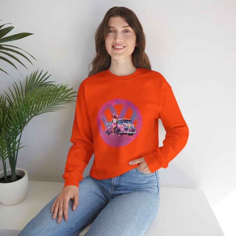 Barbiecore Van Girl Sweatshirt