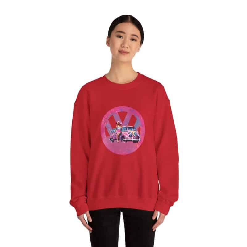 Barbiecore Van Girl Sweatshirt