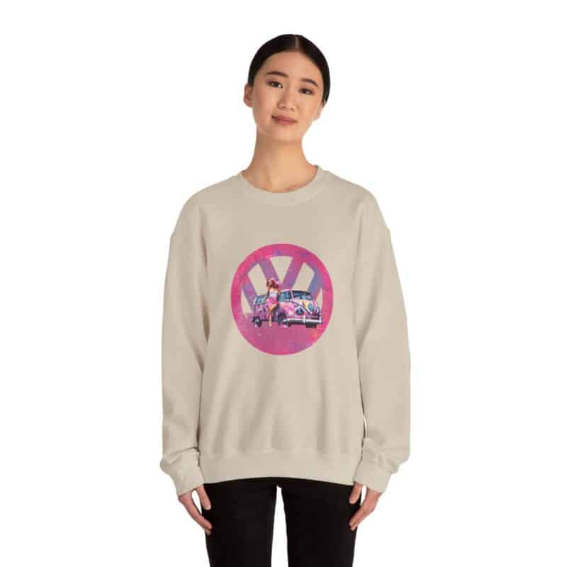 Barbiecore Van Girl Sweatshirt