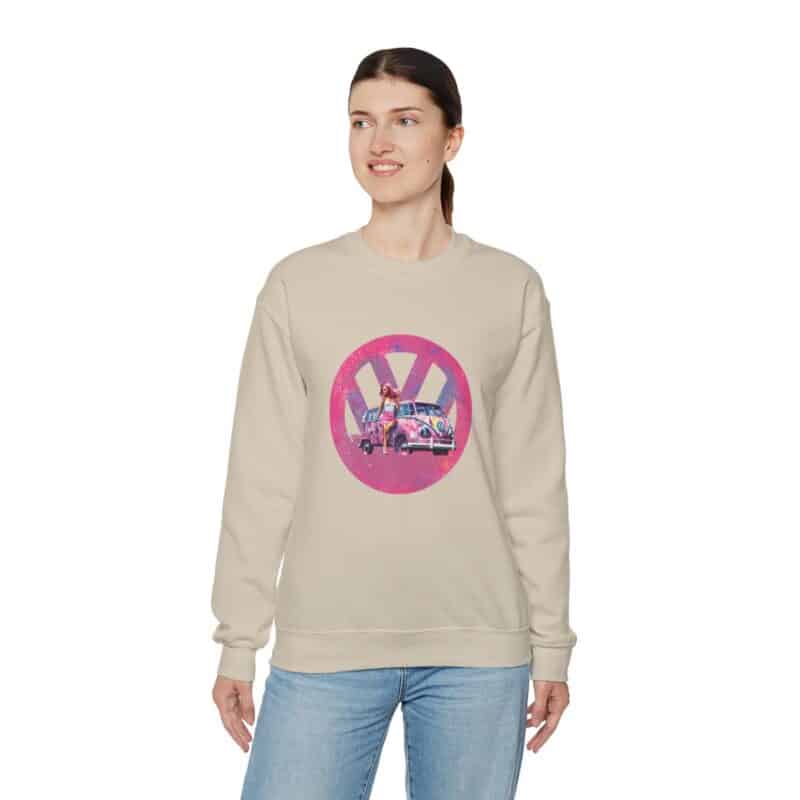 Barbiecore Van Girl Sweatshirt