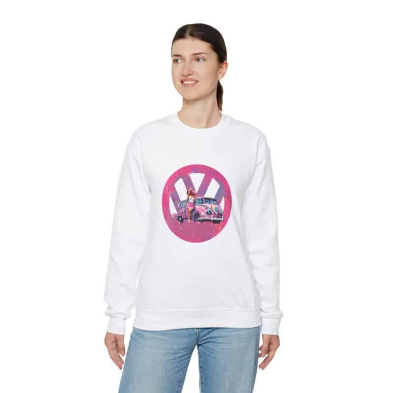 Barbiecore Van Girl Sweatshirt