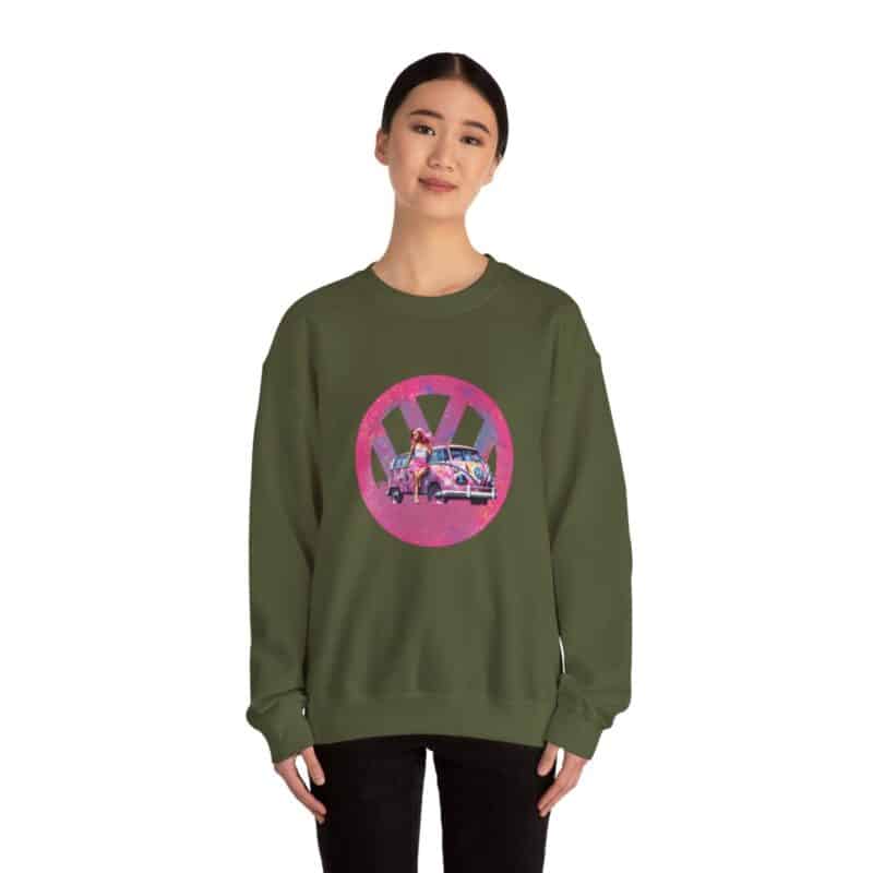 Barbiecore Van Girl Sweatshirt