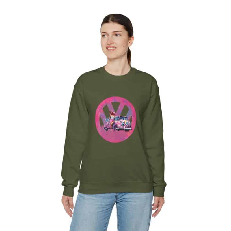 Barbiecore Van Girl Sweatshirt