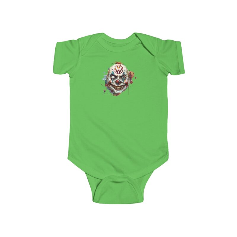 Evil Vw Brain Clown Baby Short Sleeve Babygrow