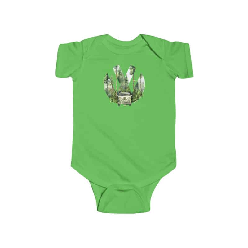 Vw Jungle Dubber Baby Short Sleeve Babygrow