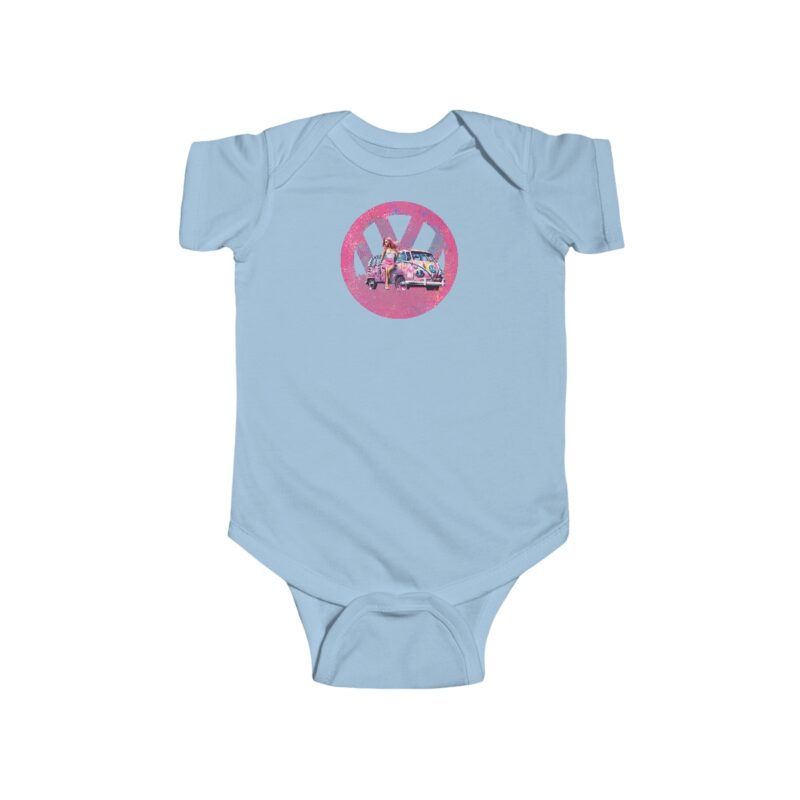 Barbiecore Van Girl Baby Short Sleeve Babygrow