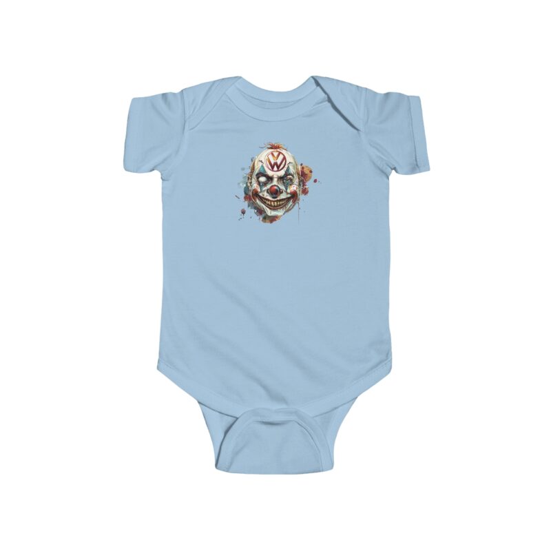 Evil Vw Brain Clown Baby Short Sleeve Babygrow