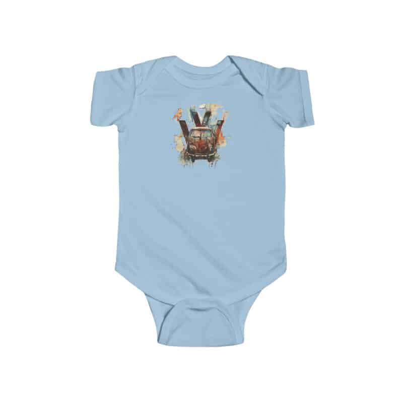 Rusty Vw Camper Baby Short Sleeve Babygrow