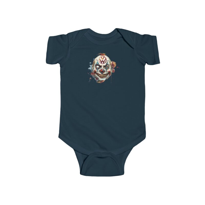 Evil Vw Brain Clown Baby Short Sleeve Babygrow