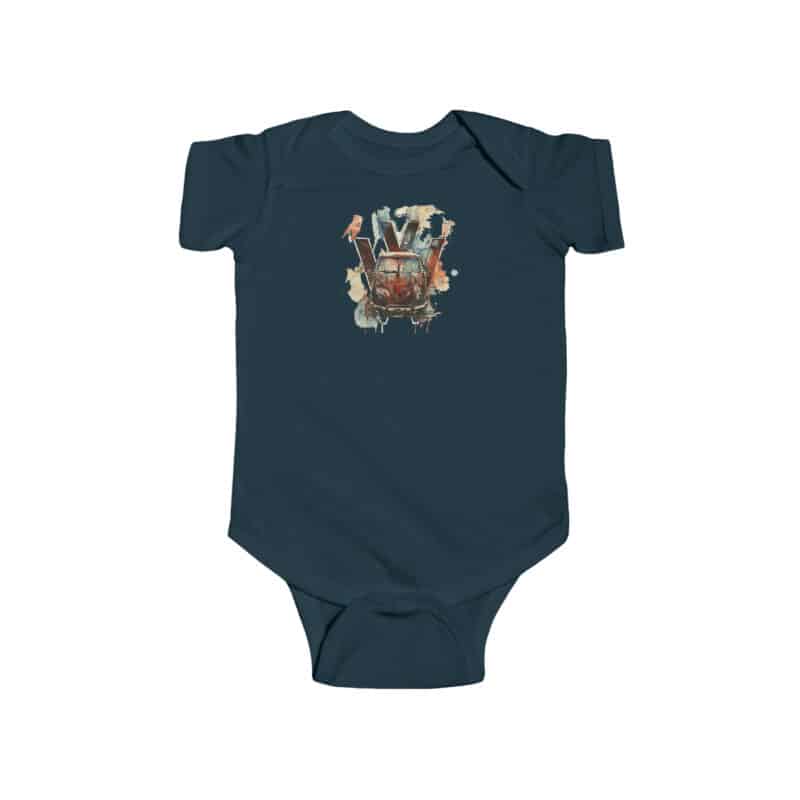 Rusty Vw Camper Baby Short Sleeve Babygrow