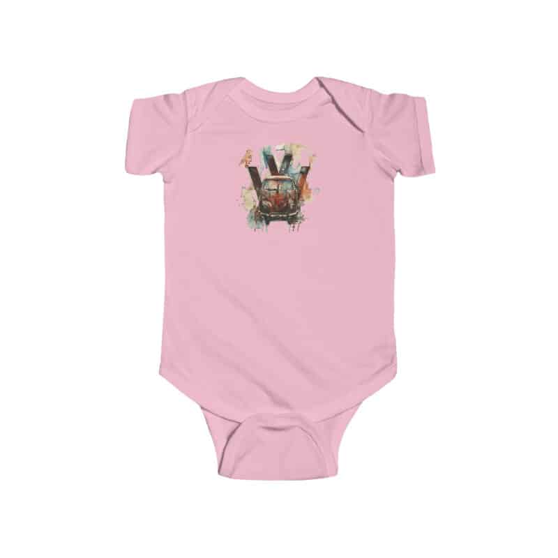 Rusty Vw Camper Baby Short Sleeve Babygrow