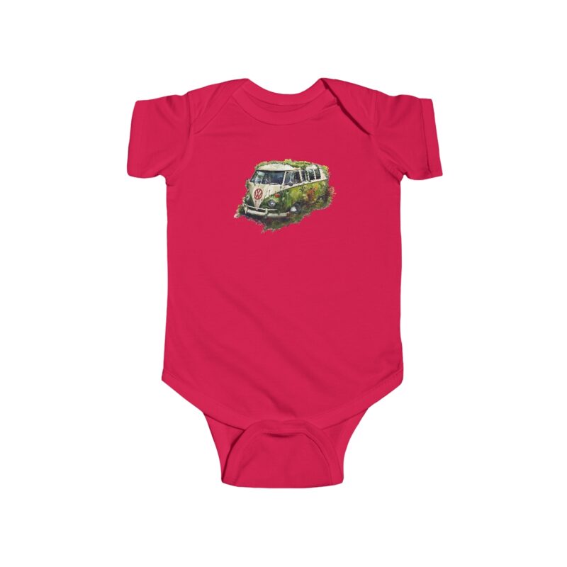 Rescued Vw Camper Baby Short Sleeve Babygrow