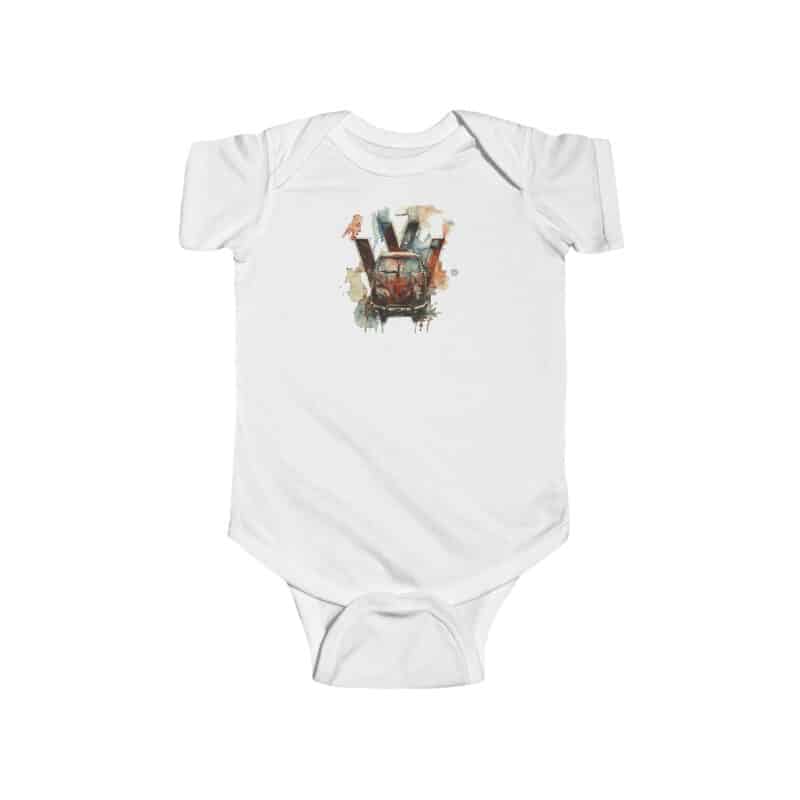 Rusty Vw Camper Baby Short Sleeve Babygrow