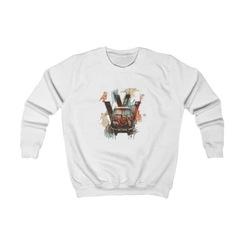 Rusty Vw Camper Kids Sweatshirt