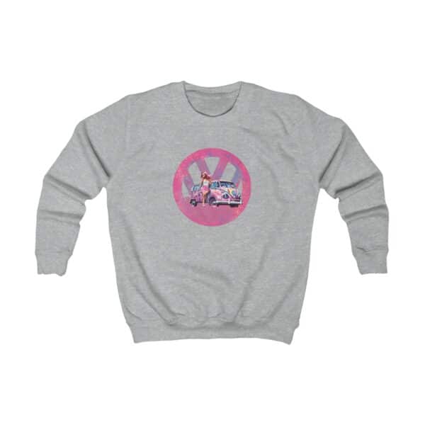 Barbiecore Van Girl Kids Sweatshirt