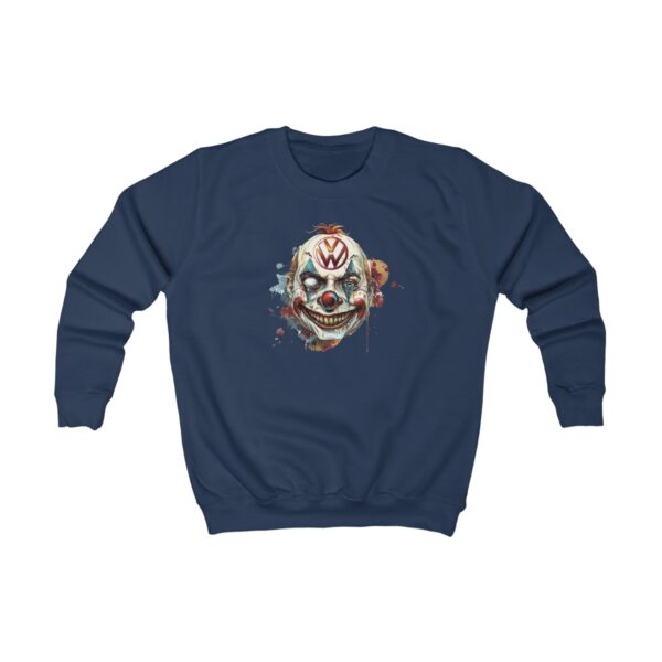 Evil Vw Brain Clown Kids Sweatshirt