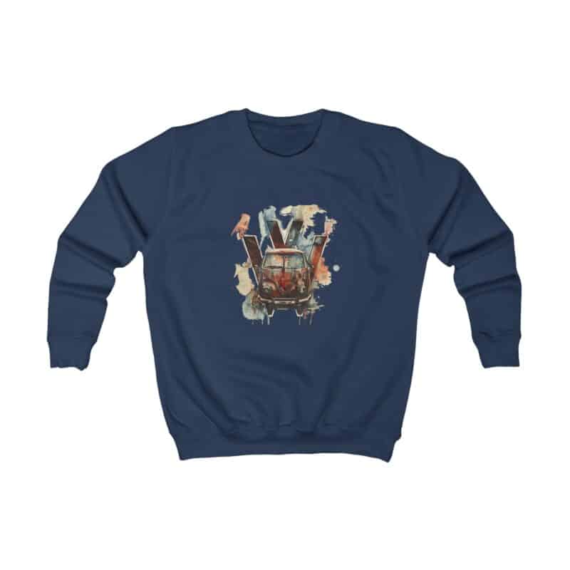 Rusty Vw Camper Kids Sweatshirt