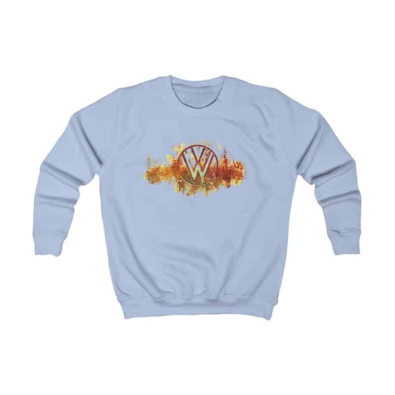 Scorched Vw Logo Kids Sweatshirt