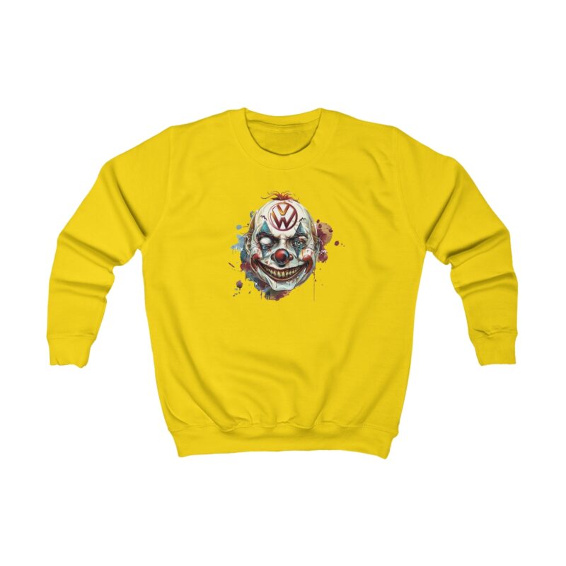 Evil Vw Brain Clown Kids Sweatshirt