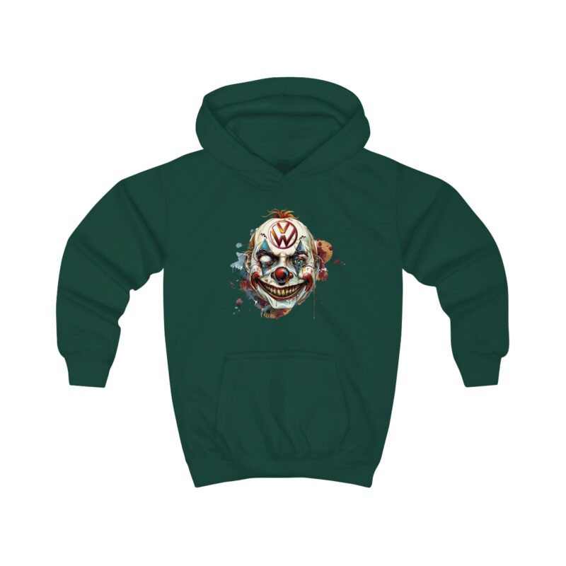 Evil Vw Brain Clown Kids Hoodie