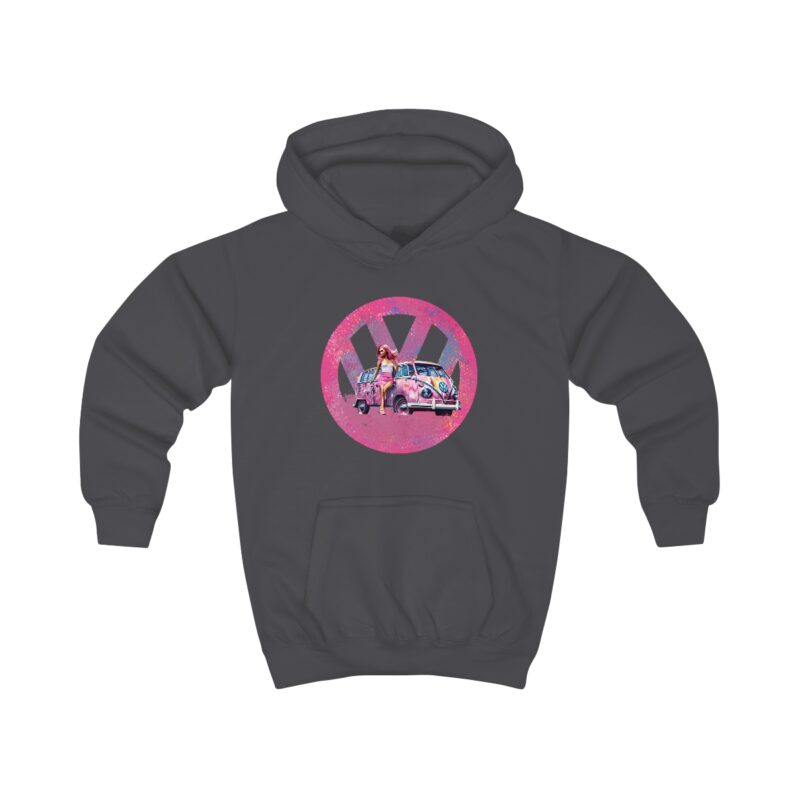 Barbiecore Van Girl Kids Hoodie