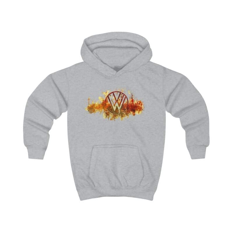 Scorched Vw Logo Kids Hoodie