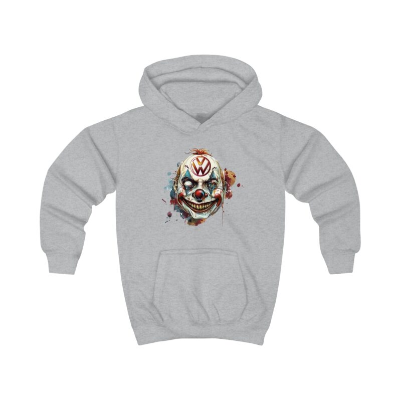 Evil Vw Brain Clown Kids Hoodie