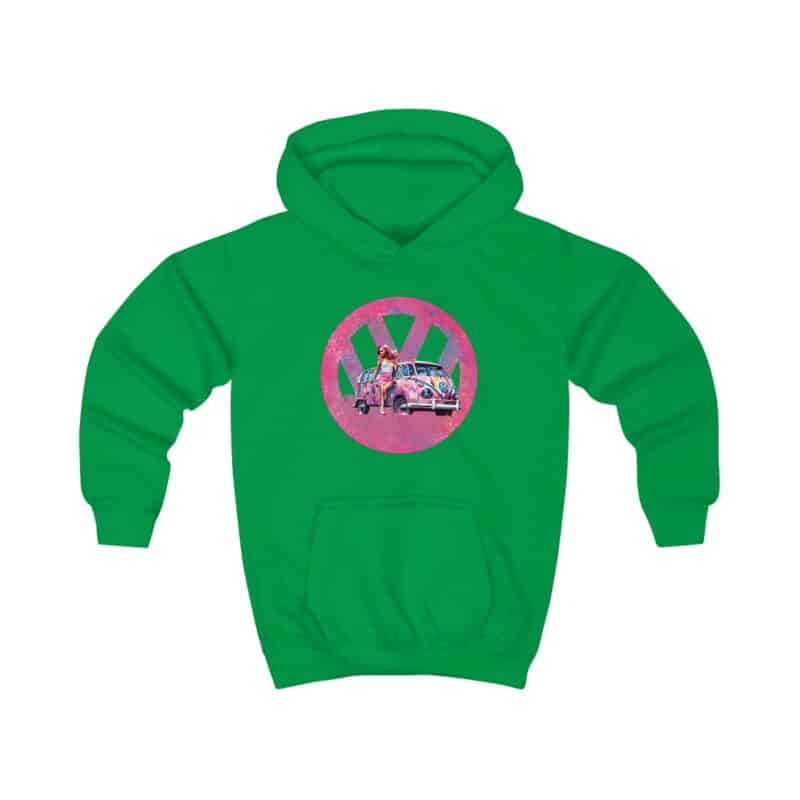 Barbiecore Van Girl Kids Hoodie