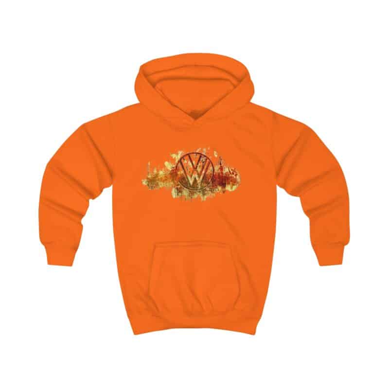 Scorched Vw Logo Kids Hoodie