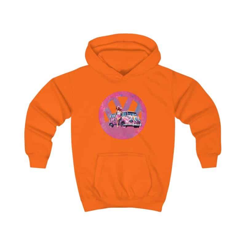 Barbiecore Van Girl Kids Hoodie