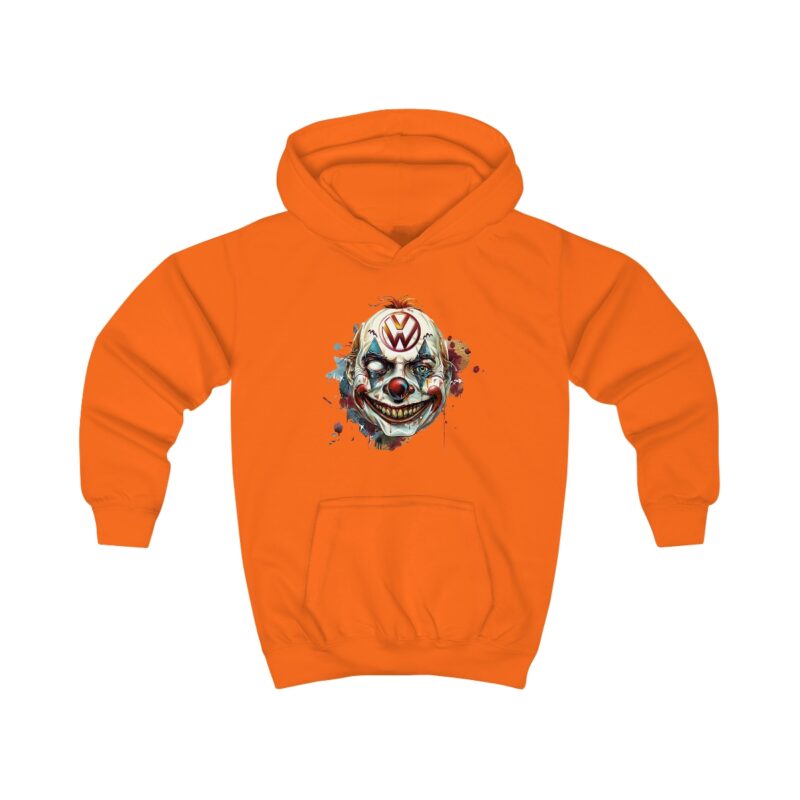 Evil Vw Brain Clown Kids Hoodie