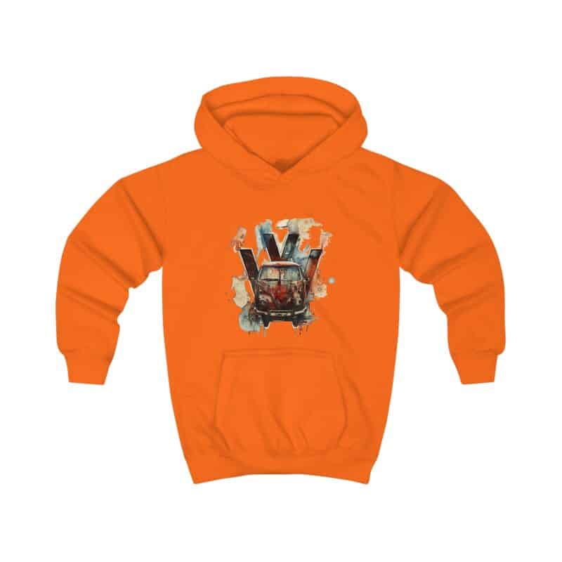 Rusty Vw Camper Kids Hoodie