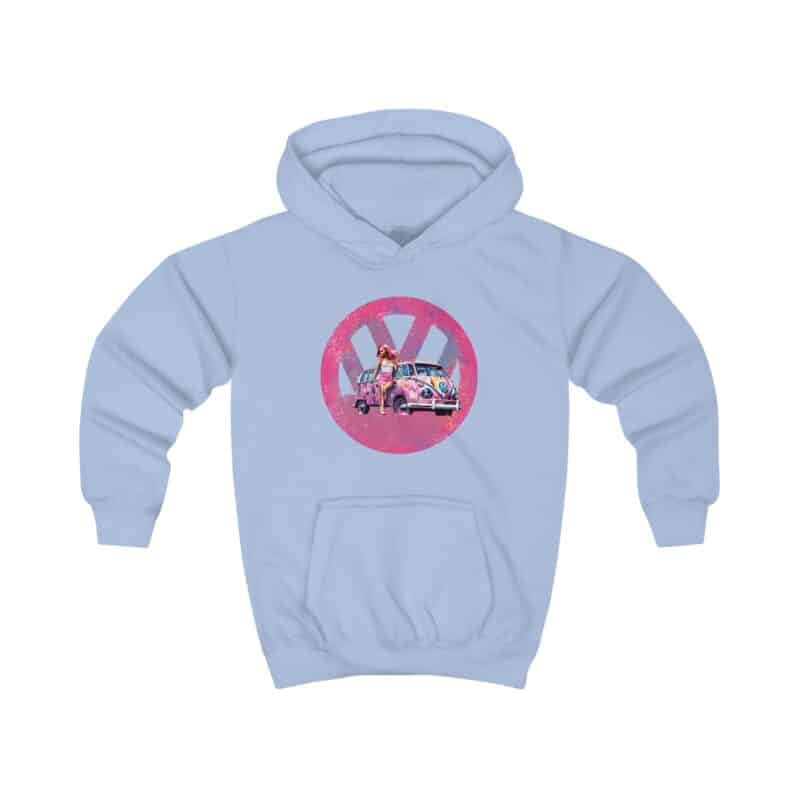 Barbiecore Van Girl Kids Hoodie