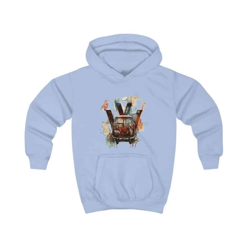 Rusty Vw Camper Kids Hoodie