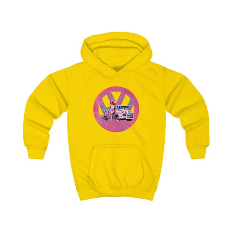 Barbiecore Van Girl Kids Hoodie