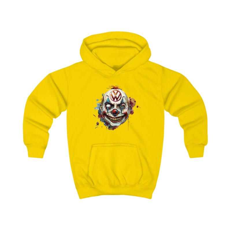 Evil Vw Brain Clown Kids Hoodie