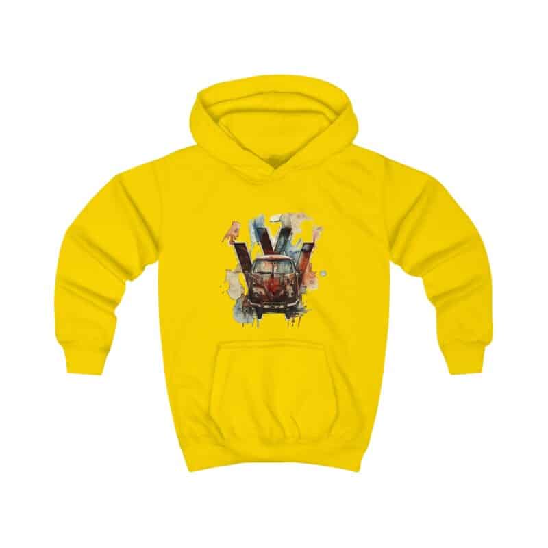 Rusty Vw Camper Kids Hoodie