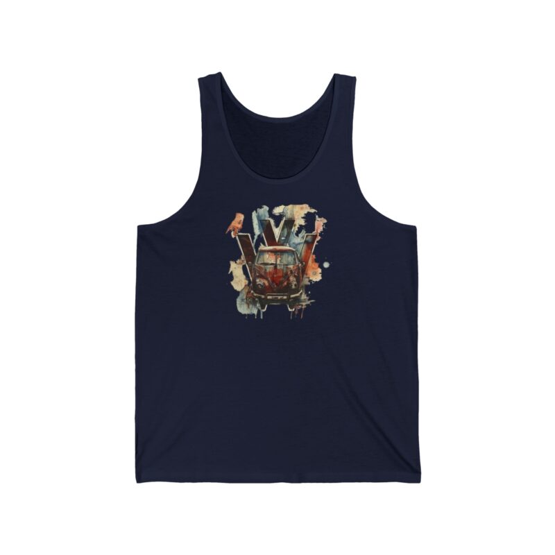 Rusty Vw Camper Unisex Jersey Tank