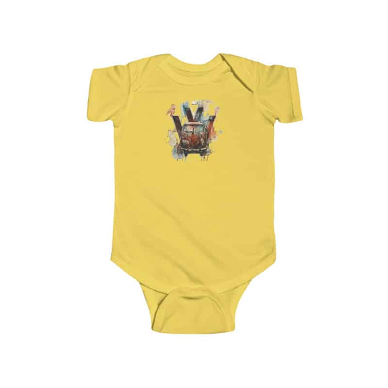 Rusty Vw Camper Baby Short Sleeve Babygrow