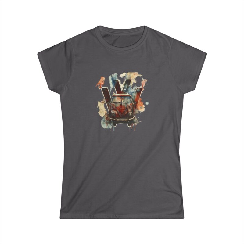 Rusty Vw Camper Women's Softstyle Tee